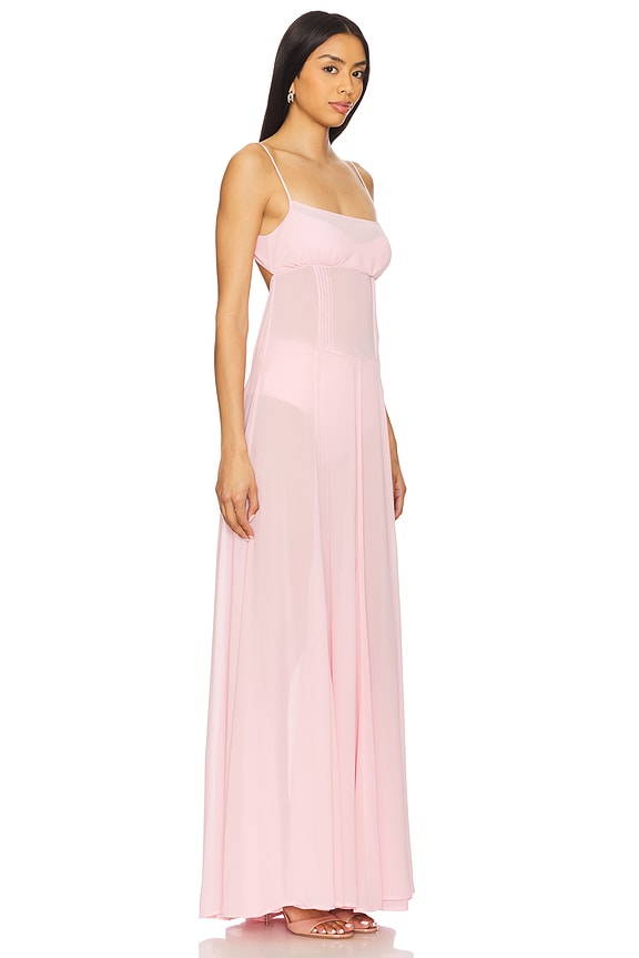 view 2 of 3 Dia Maxi Dress in Baby Pink