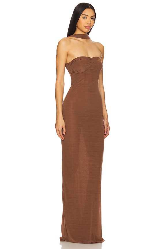 view 2 of 3 Terese Gown in Brown