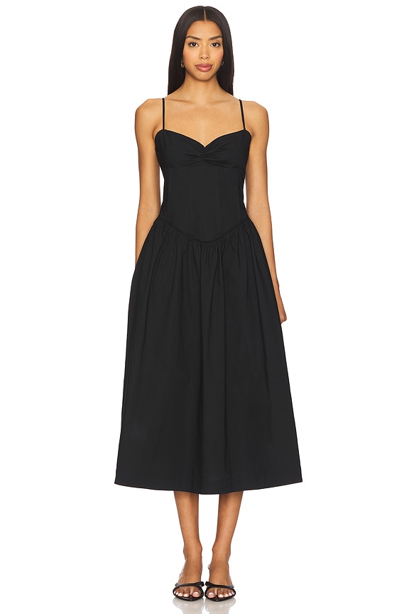 view 1 of 3 Moroccan Midi Dress in Black