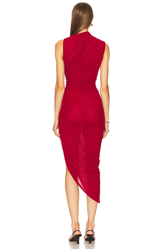 paulina red bodycon midi dress Camila Coelho Paulino in Oxblood dusty blue evening dresses truefit:root:sunkiss-frill-mini-dress-white-blue Maxi length Color:M-Wine Red