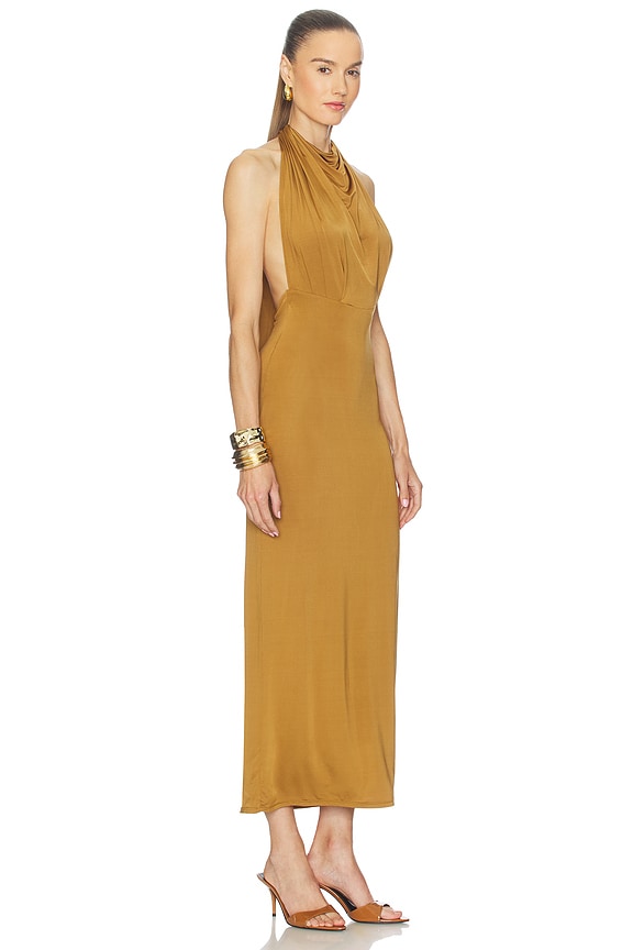 view 2 of 3 Jaci Midi Dress in Ochre