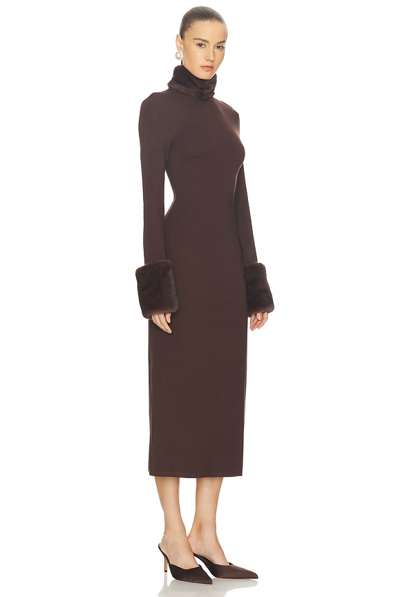 view 2 of 3 Isadora Midi Dress in Chocolate