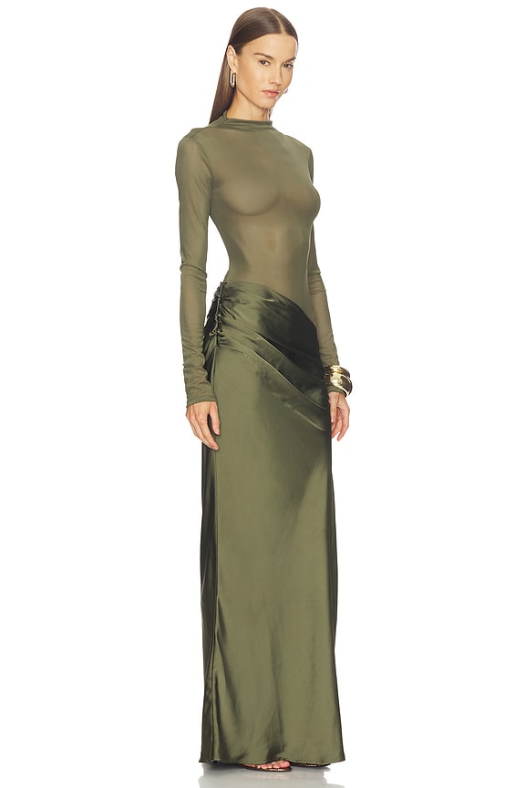 view 2 of 4 VESTIDO ELARINA in Olive