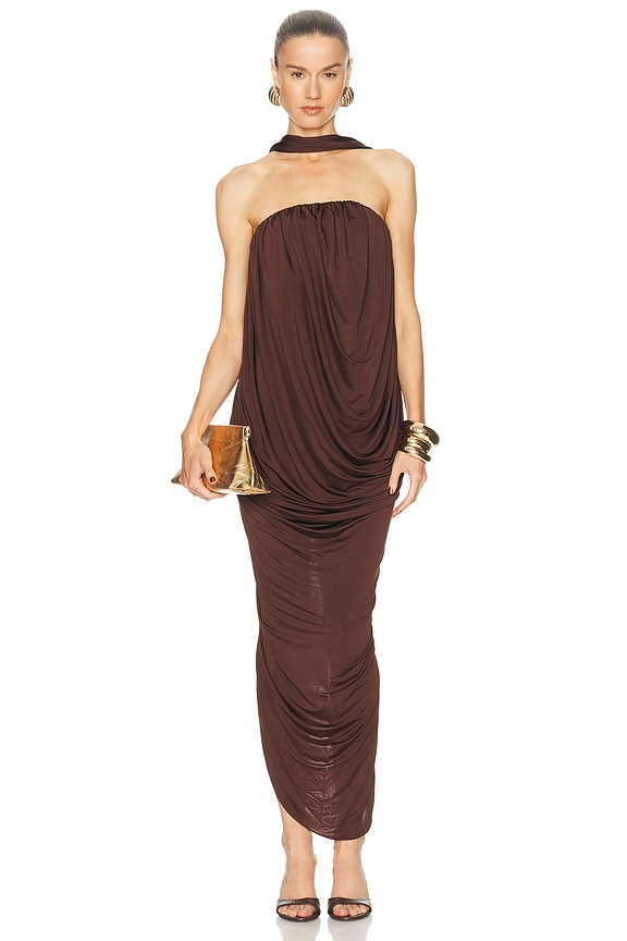 view 2 of 5 Imarisa Midi Dress in Espresso