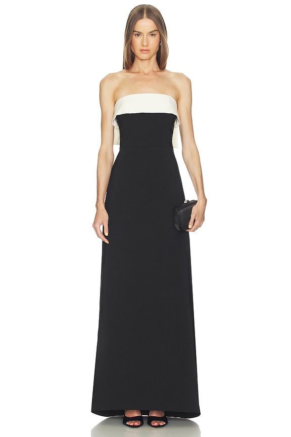 view 2 of 4 Lya Gown in Black & Ivory