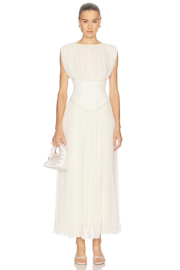 view 1 of 3 VESTIDO ELANA in Ivory