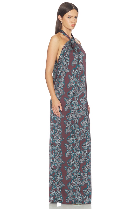 view 2 of 4 VESTIDO LARGO LINA in Brown Multi Floral