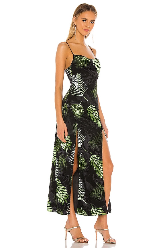 view 2 of 3 ROBE MI-LONGUE SAVANNAH in Black Palm