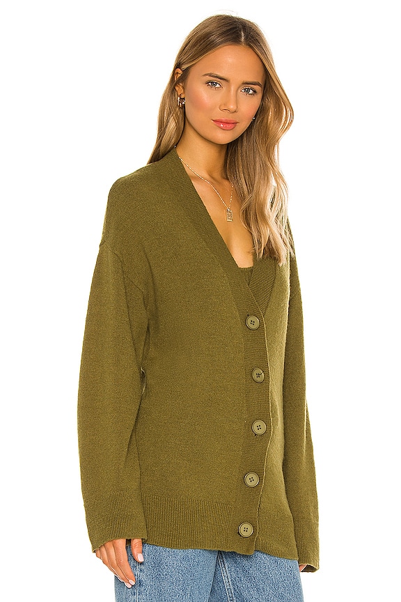 view 2 of 4 Trista Oversized Cardigan in Green