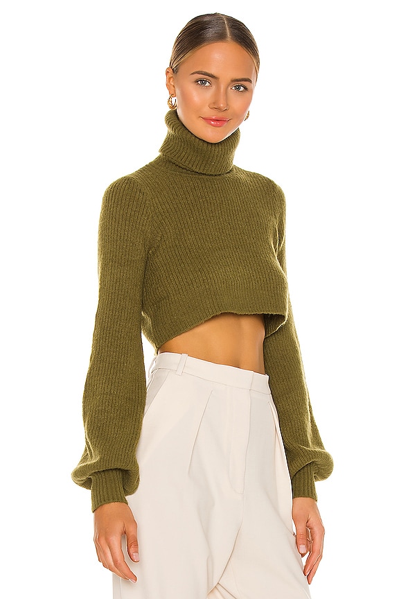 view 2 of 4 Cesare Cropped Sweater in Green