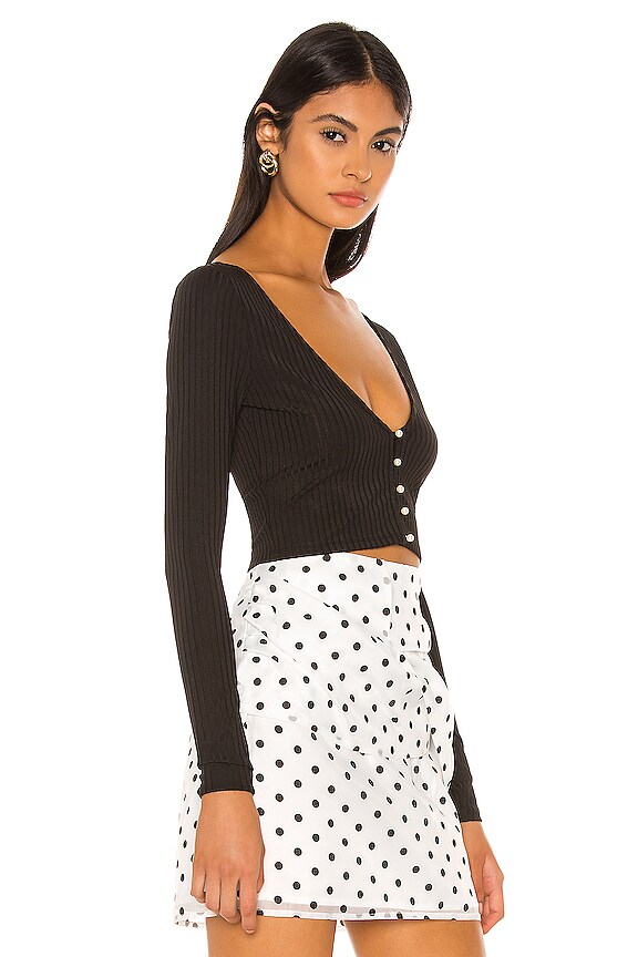 view 2 of 5 Miranda Crop Cardigan in Black