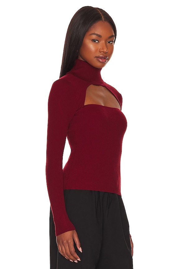 view 2 of 4 JERSEY ROSCOE in Deep Red