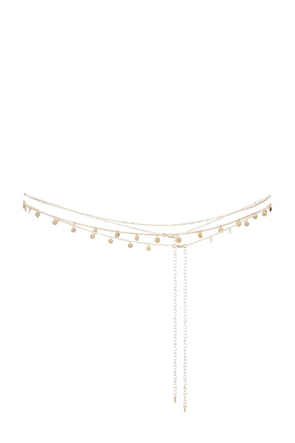 view 2 of 2 Sofia Belly Chain in Gold