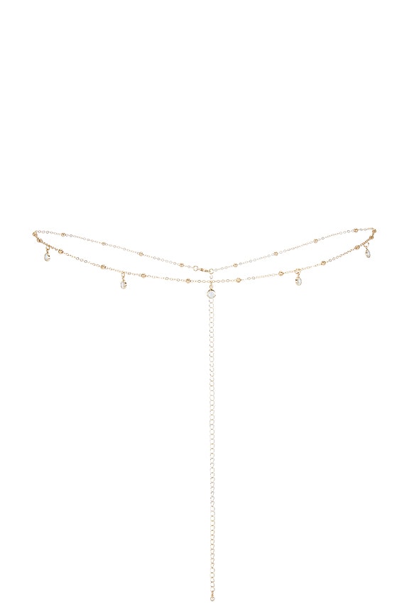 view 2 of 2 Juliana Belly Chain in Gold