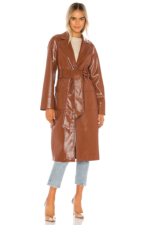 view 2 of 4 ABRIGO TRENCA ESMA in Cognac