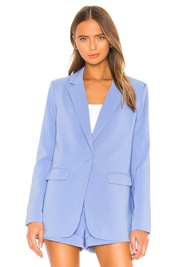 view 2 of 5 Arielle Blazer in Periwinkle Blue