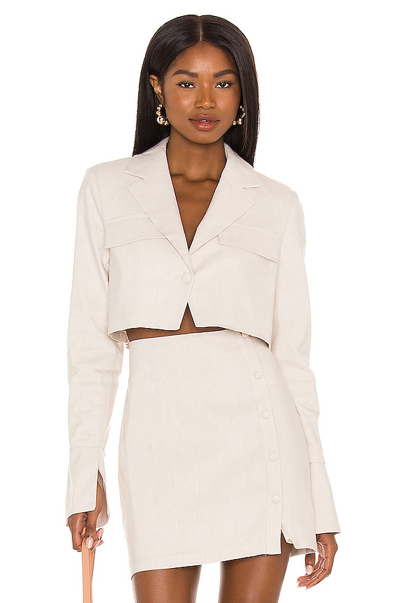 view 1 of 4 BLAZER CORTA TESSA in Nude