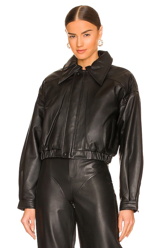 view 2 of 5 Raven Leather Jacket in Black