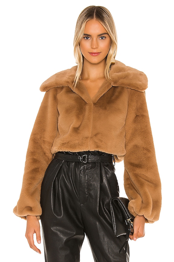 view 2 of 5 CHAQUETA PIEL SINTÉTICA CLEOBELLA in Light Walnut