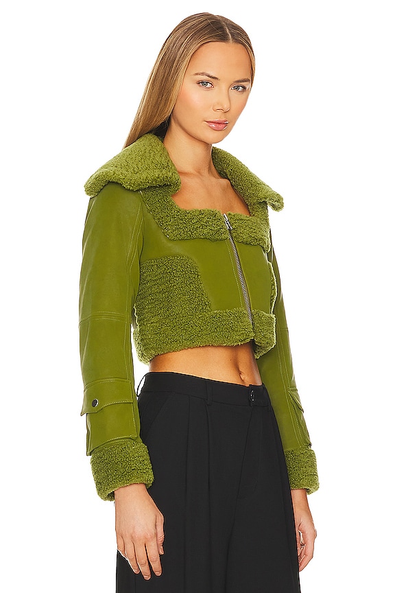 view 2 of 4 CHAQUETA ODALIS in Moss Green