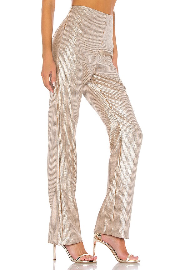 view 2 of 5 PANTALÓN ALMIRA in Metallic Nude