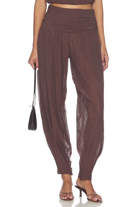 view 1 of 6 PANTALÓN MIRELLE in Cacao