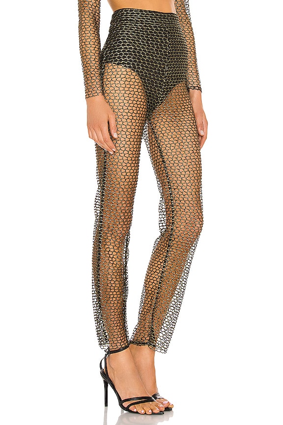 view 2 of 5 Talisa Pant in Black and Gold