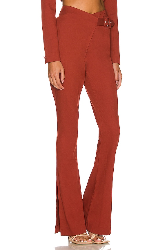 view 2 of 4 PANTALON ELODIE in Dark Red