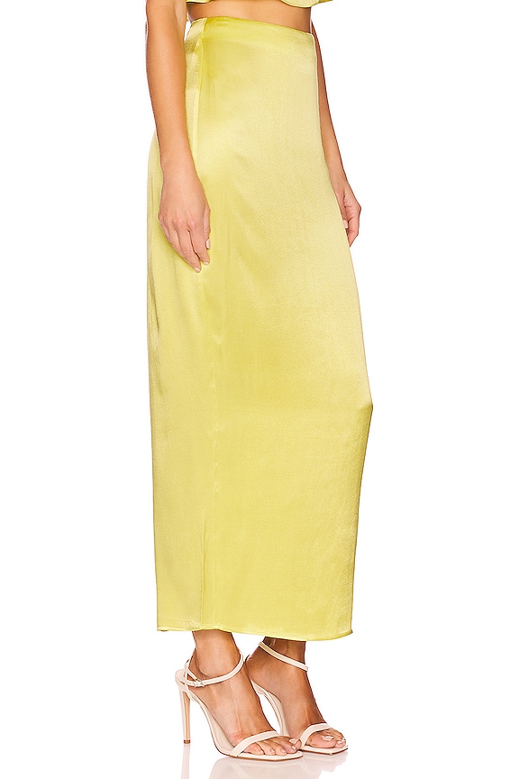 view 2 of 4 JUPE LONGUE SELINA in Lime