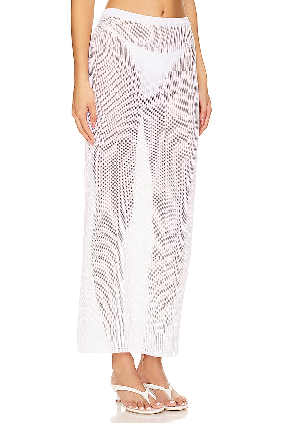 view 2 of 4 Anette Sheer Maxi Skirt in White