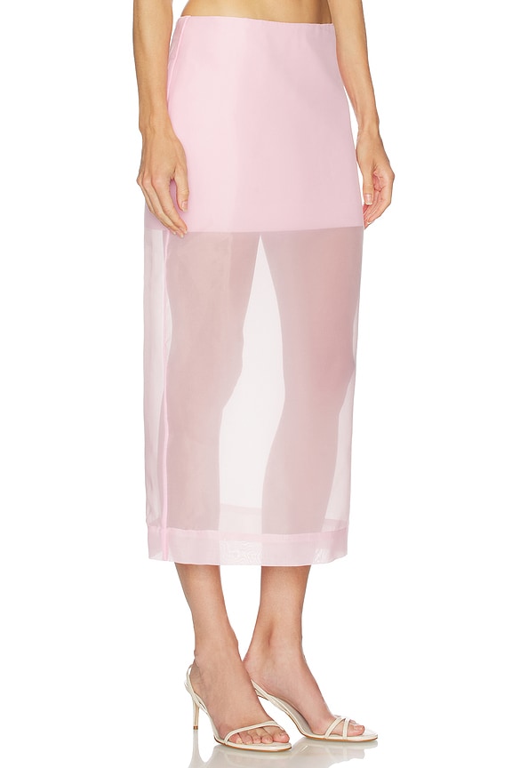 view 2 of 6 Romy Midi Skirt in Powder Pink