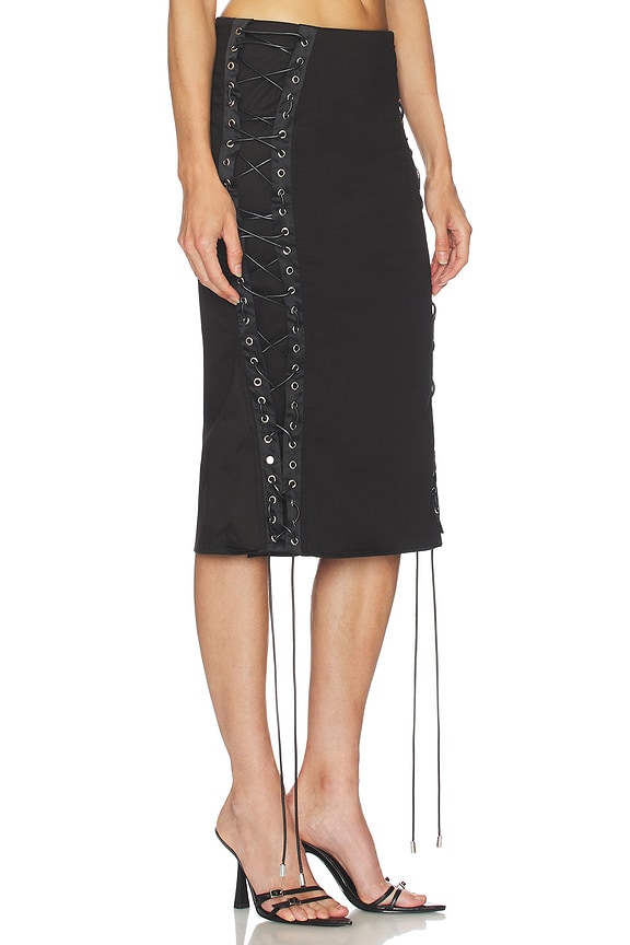 view 2 of 6 Yasmina Midi Skirt in Black