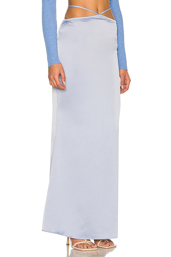 view 2 of 4 Jaida Maxi Skirt in Dusty Blue