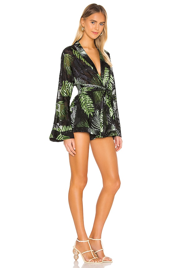 view 2 of 4 Amelia Romper in Black Palm