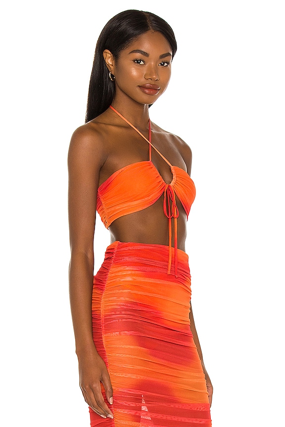 view 2 of 4 KELLY トップ in Orange Tie Dye