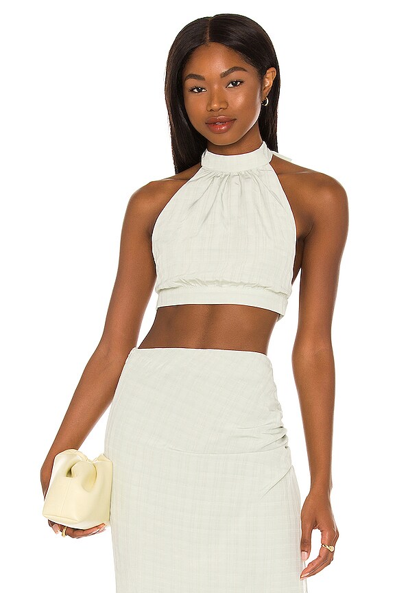 view 1 of 4 Eden Crop Top in Sage