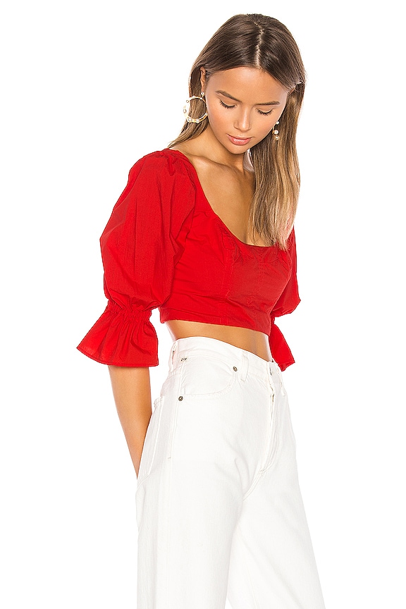 view 2 of 4 Neva Top in Red Scarlet