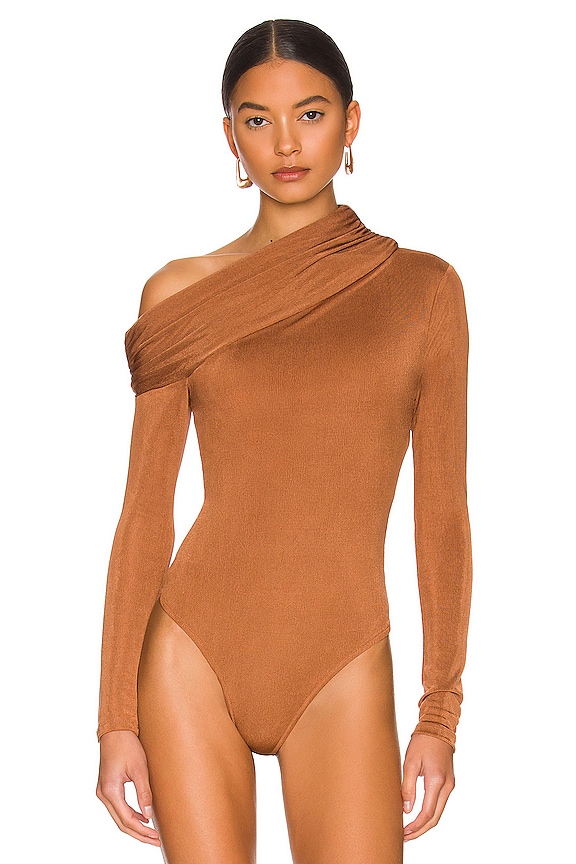 view 2 of 5 Cory Bodysuit in Chestnut Brown