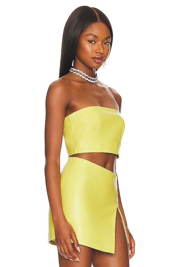 view 2 of 4 TOP CUERO CHAYA in Lime Green