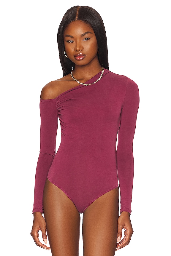 view 2 of 5 ESTHER ボディスーツ in Berry Mauve