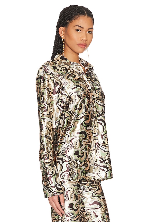 view 2 of 4 CHEMISE TORRENCE in Brown Waves