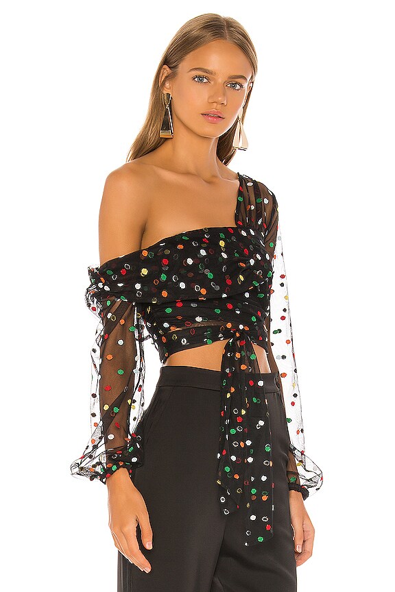 view 2 of 5 Vitoria Top in Black Multi