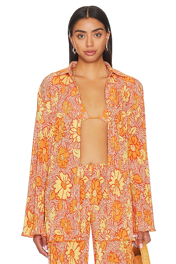 view 2 of 5 Pacha Top in Orange Floral