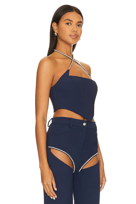 view 2 of 5 Marina Corset Top in Navy