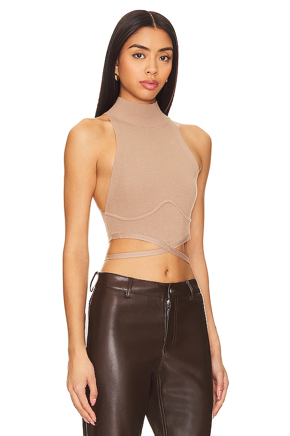 view 2 of 4 Adona Top in Taupe