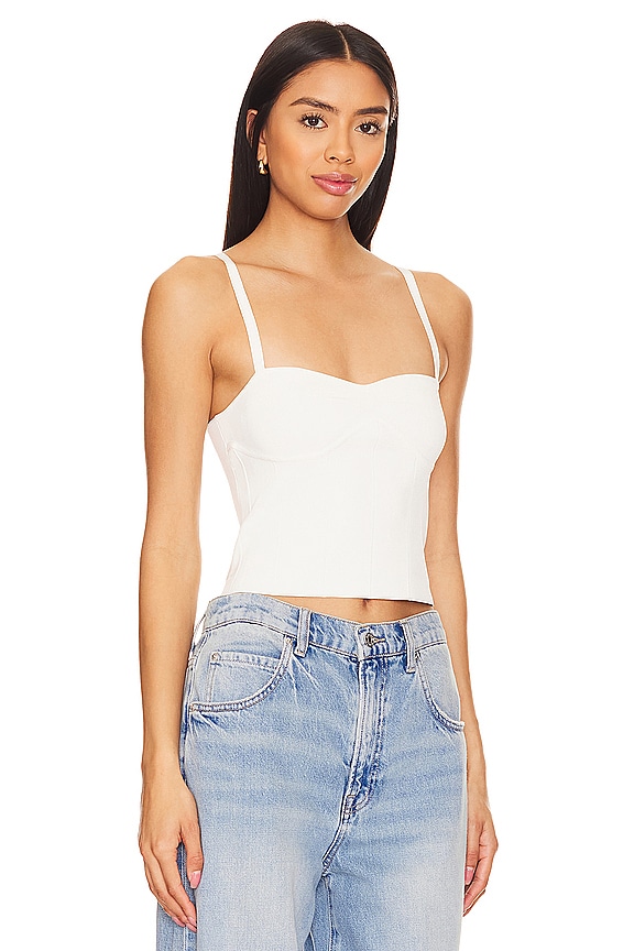 view 2 of 4 Jade Knit Bustier in Ivory