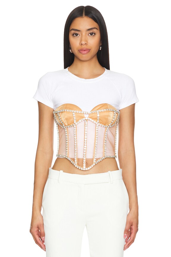 view 2 of 6 South Beach Corset in Tan