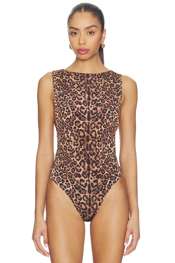 view 2 of 5 Evita Bodysuit in Leopard
