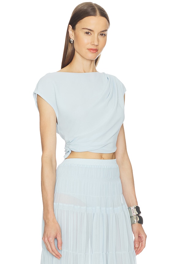 view 2 of 4 Yara Crop Top in Light Blue
