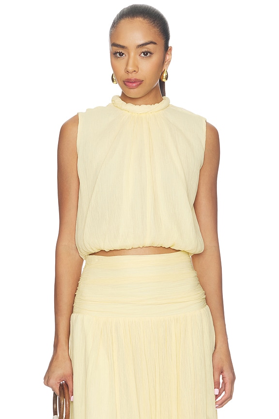 view 1 of 4 Leora Top in Butter Yellow
